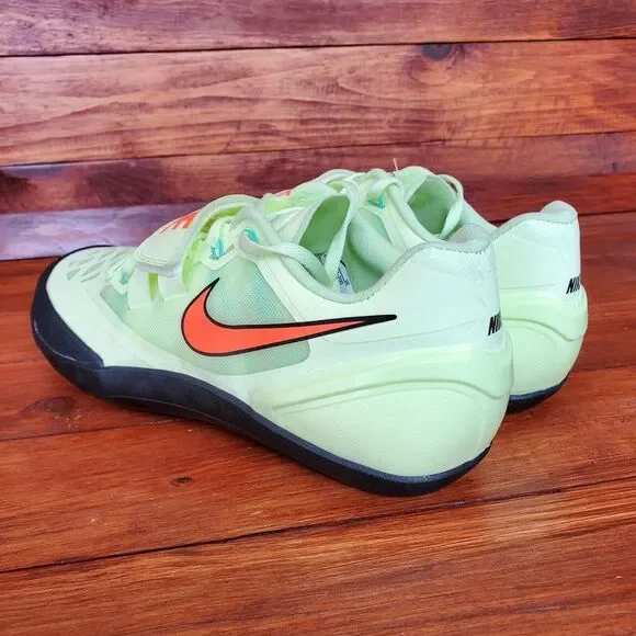 Nike Zoom Rotational 6 Green/Volt Throw Shoes w/ Bag Size 9.5 685131-700 - Picture 3 of 9
